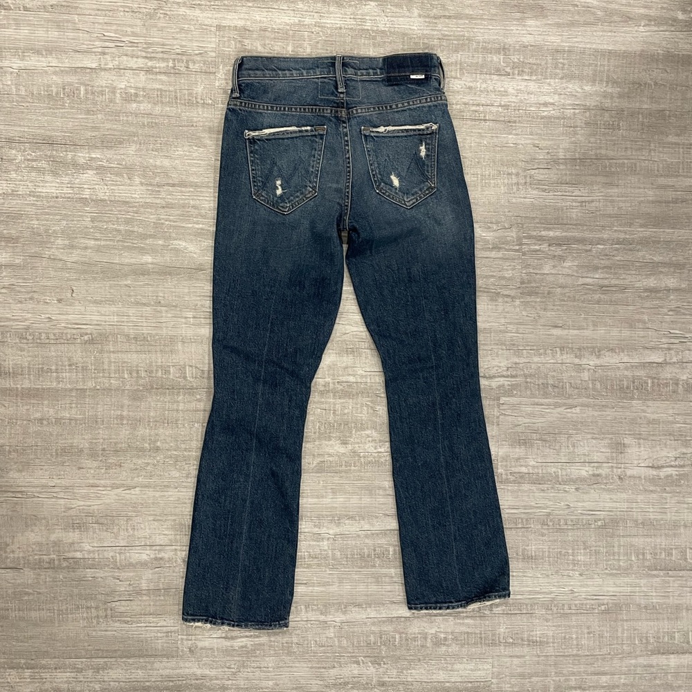 MOTHER The Insider Dark Blue Ankle Jeans - Picture 3 of 8